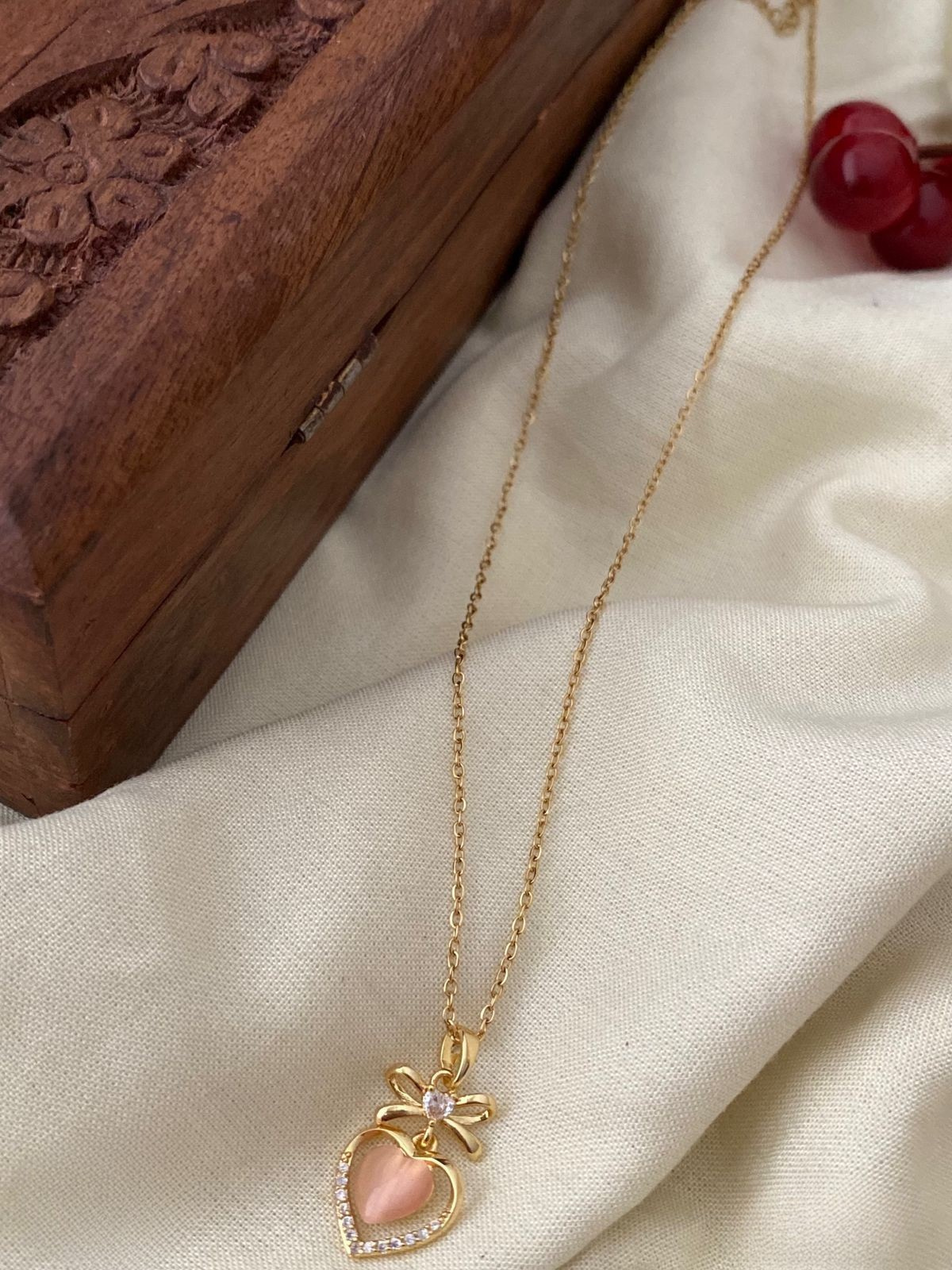 Pink Heart Pendant