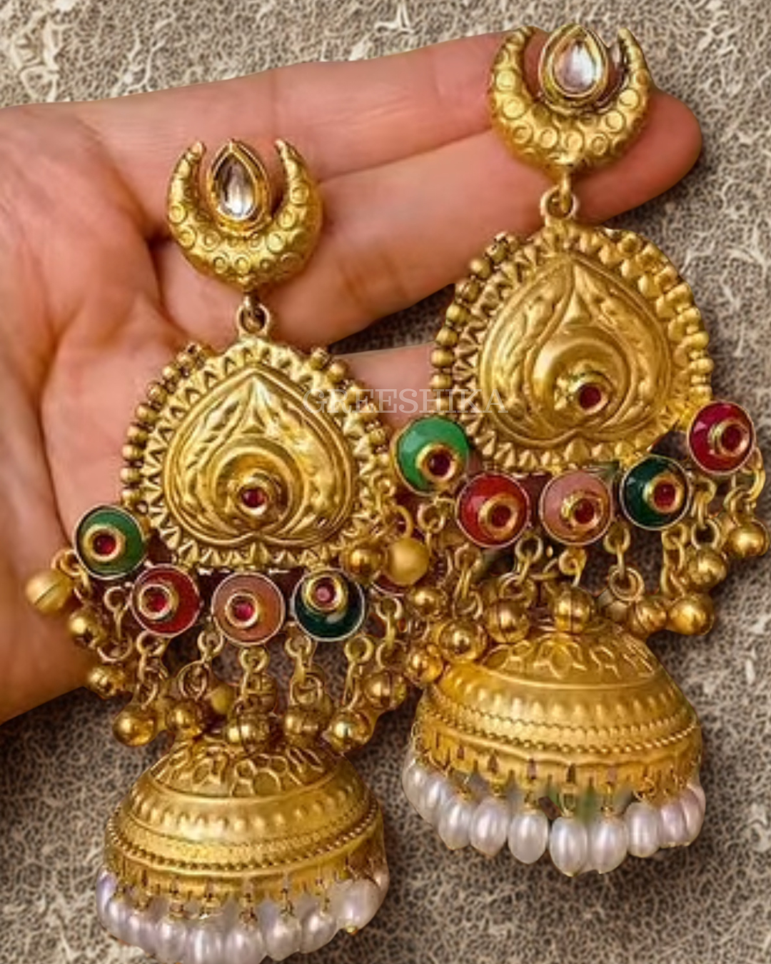 Brass Jhumkies - B101