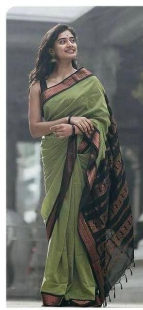 KALYANI SILK COTTON SAREE-GREEN-KPG141