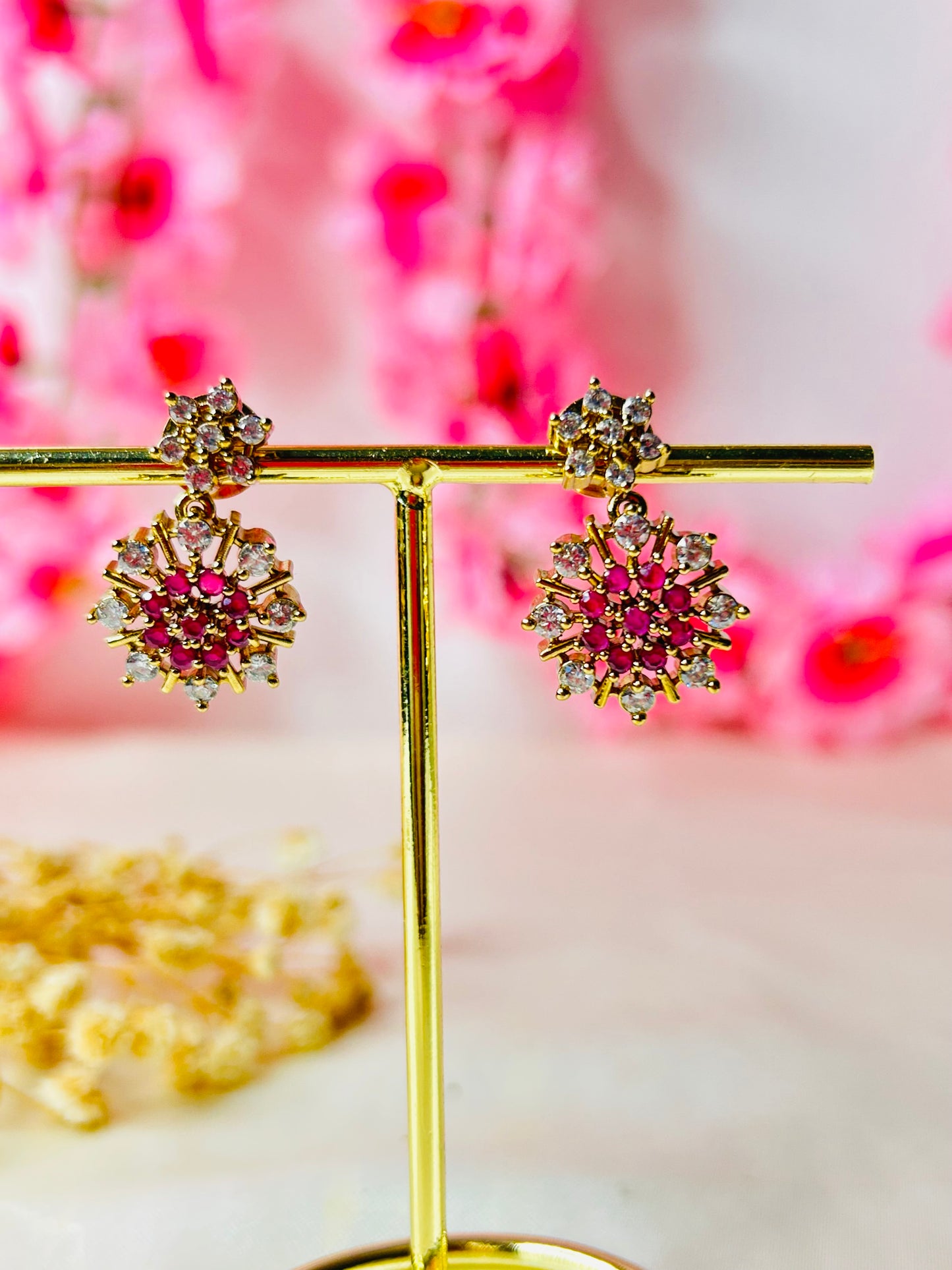 AD Flower Ruby Necklace