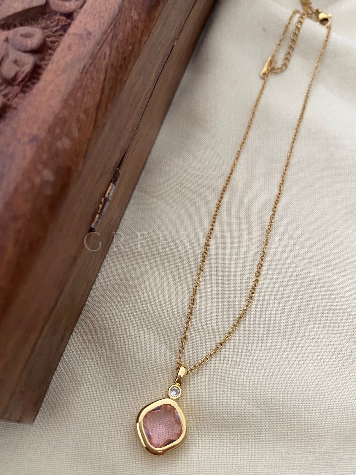 Pink Gemstone Pendant