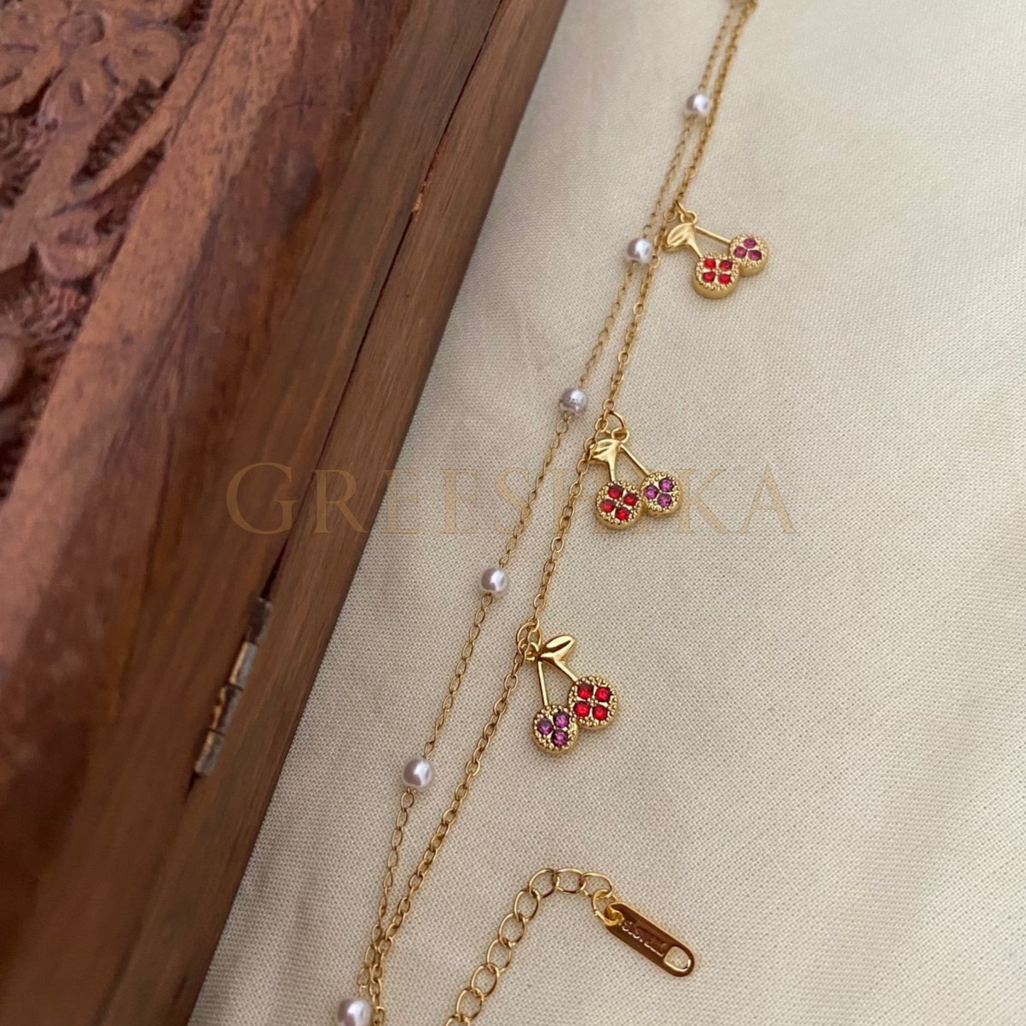 Cherry Charm Bracelet