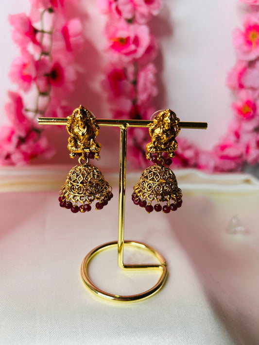 KEMP LAKSHMI PENDANT WITH JHUMKA