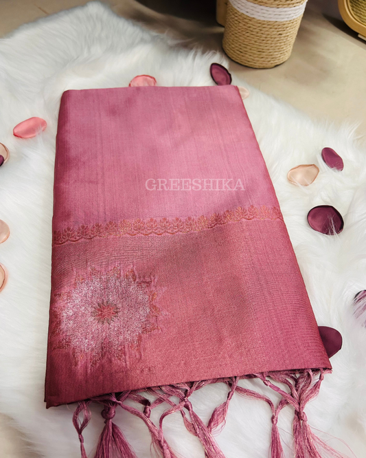 BANARASI SOFT SILK ONION PINK - SLP122