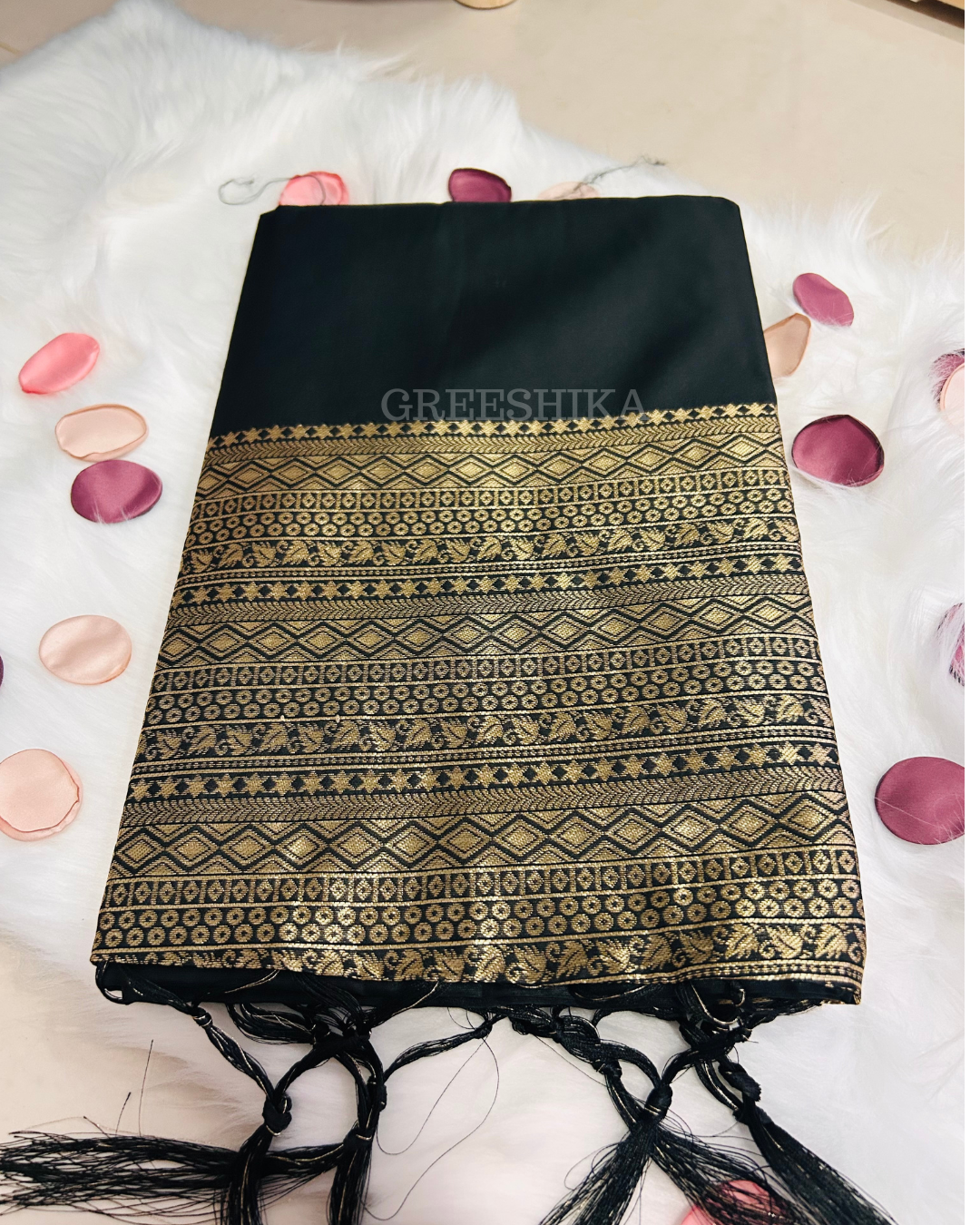 Banarasi SOFT SILK BLACK -SLB124