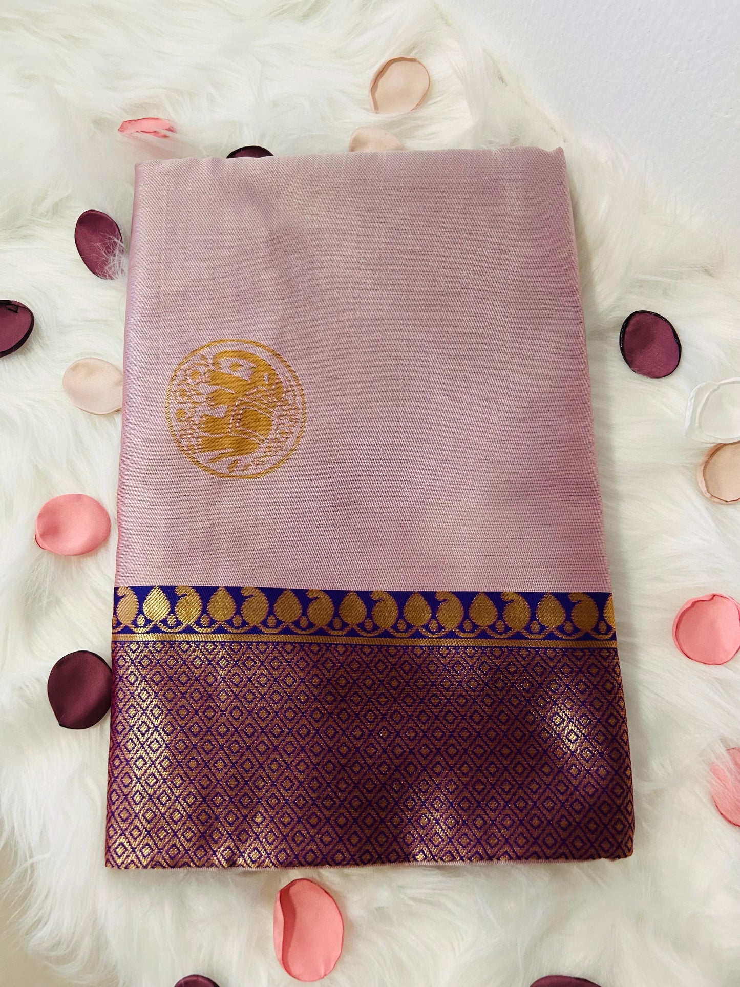 Banarasi SOFT SILK VIOLET- SLV142