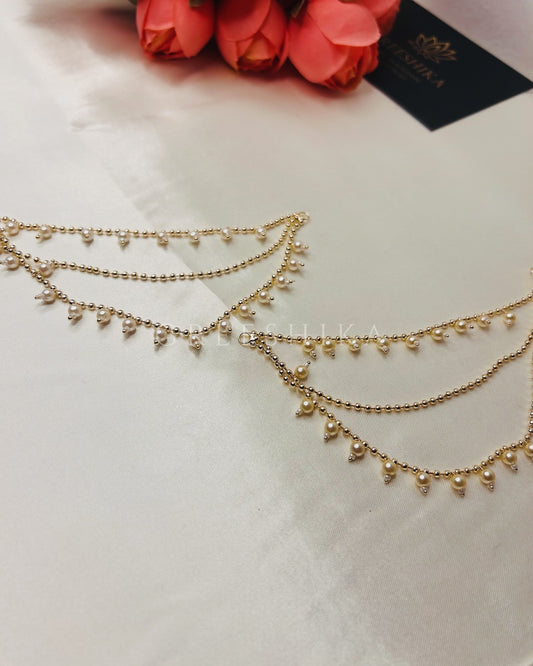 Semi Gold white pearl Matti - M101