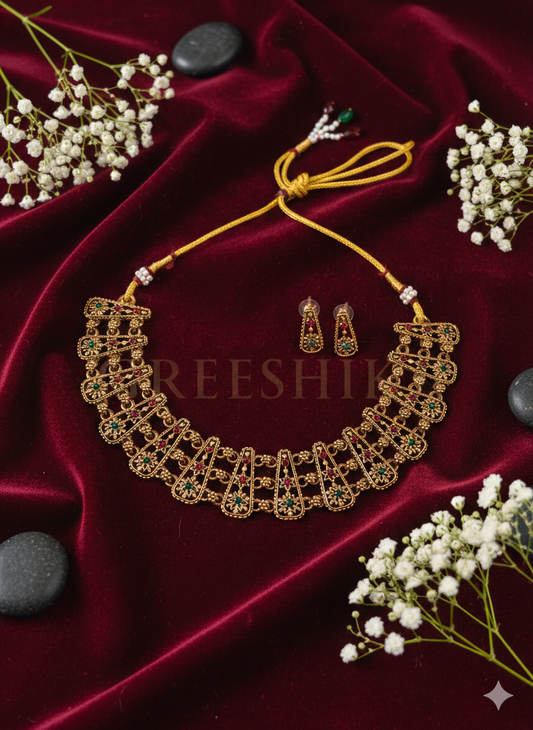 3 Layered Plated Necklace