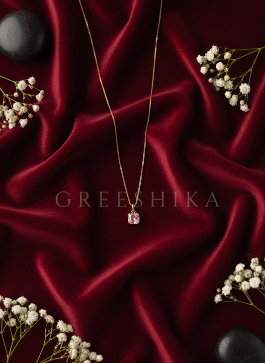 Pink Gemstone Pendant