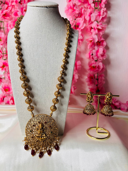 KEMP LAKSHMI PENDANT WITH JHUMKA
