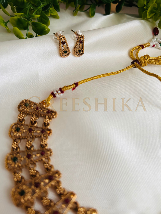 3 Layered Plated Necklace