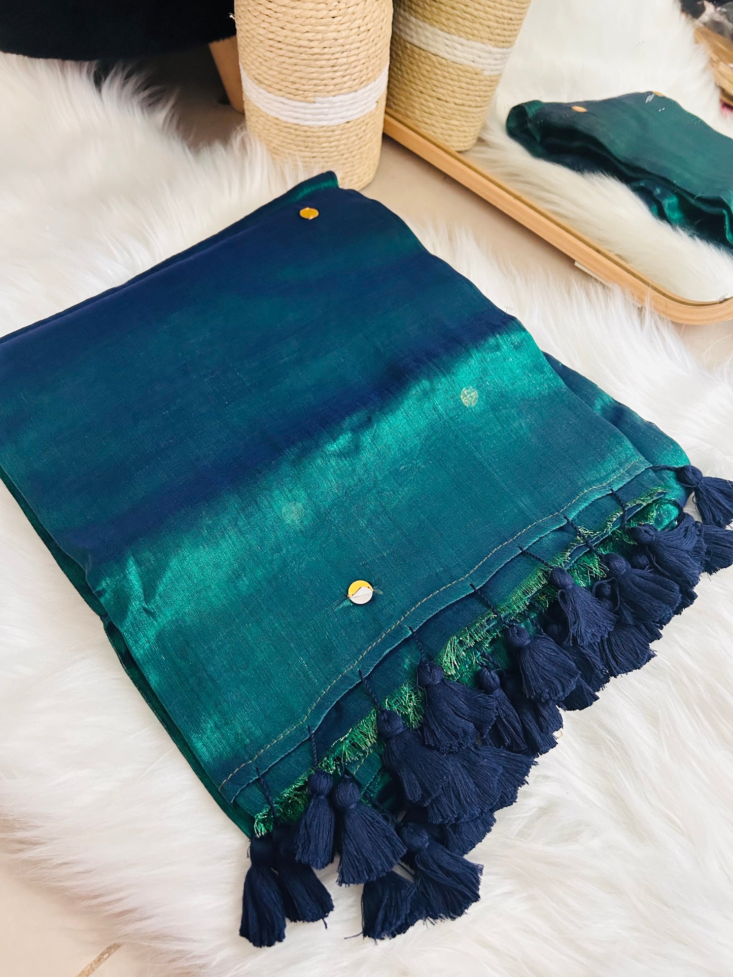 Raga Tissue - Peacock Shade