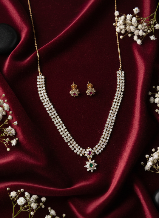 AD Classic Stone Necklace