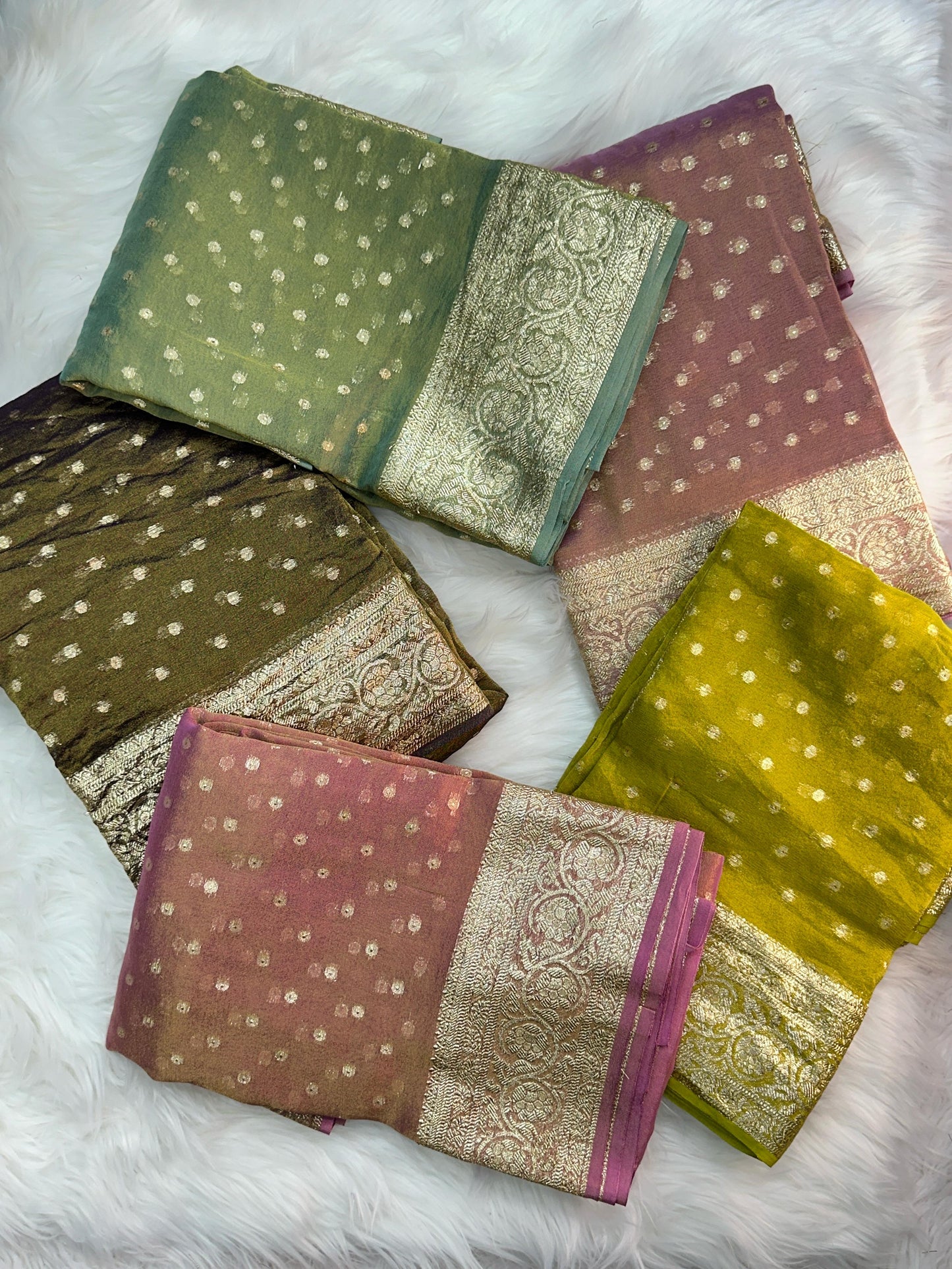 Tissue Viscose saree