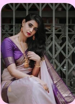 Banarasi SOFT SILK VIOLET- SLV142