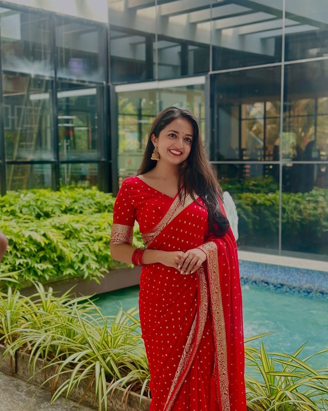 VISCOSE GEORGETTE WITH SMALL BUTTAS-colors available