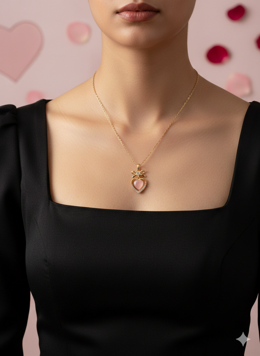 Pink Heart Pendant