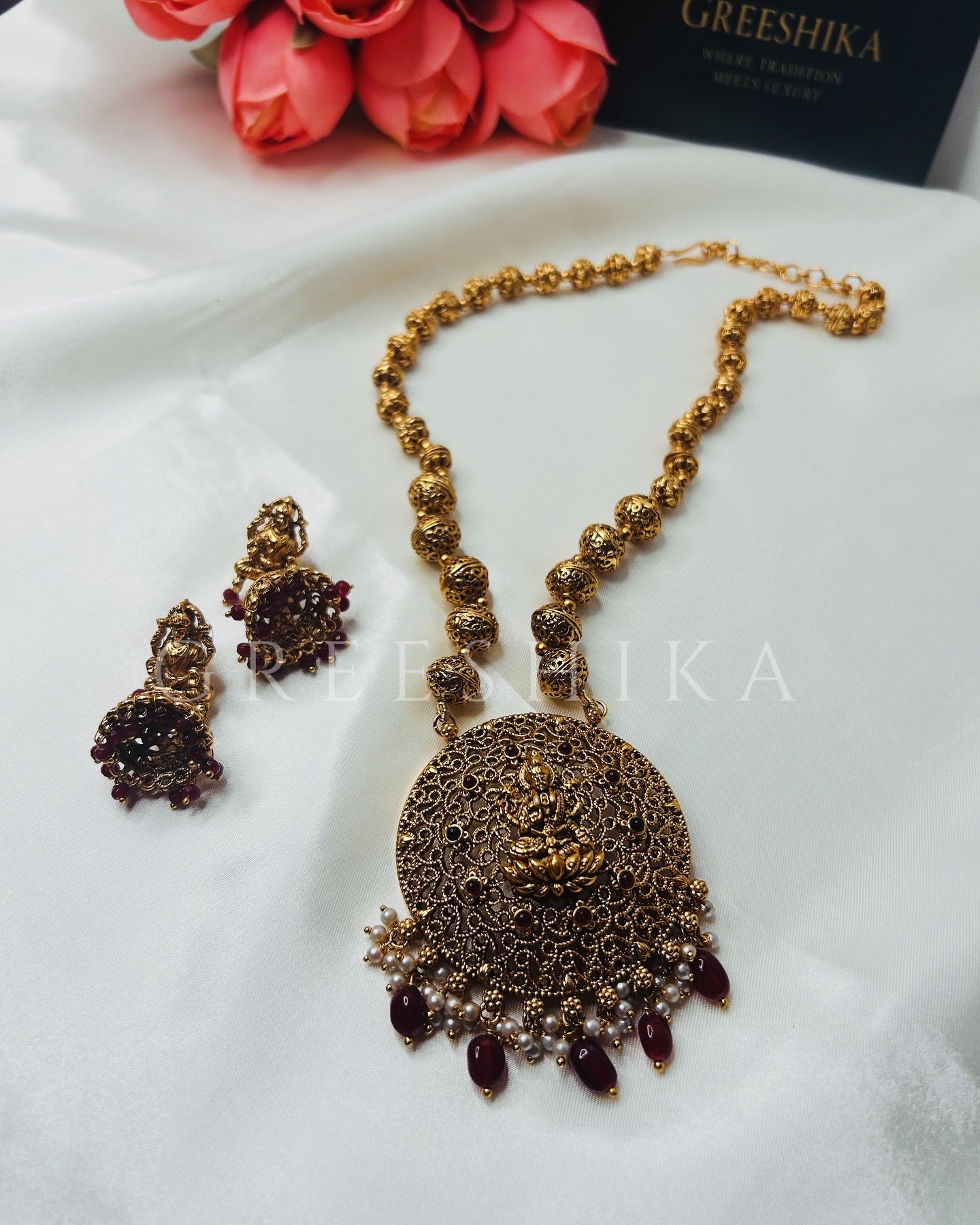 KEMP LAKSHMI PENDANT WITH JHUMKA