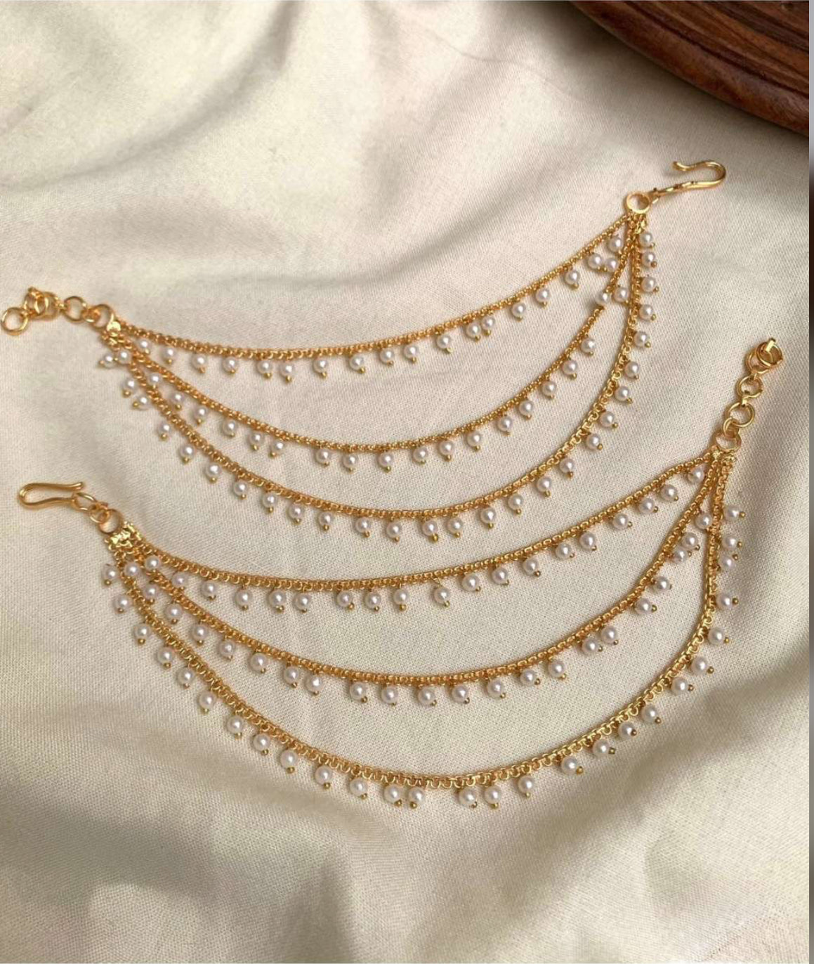 3 LAYER GOLD WITH WHITE PEARL MATTI