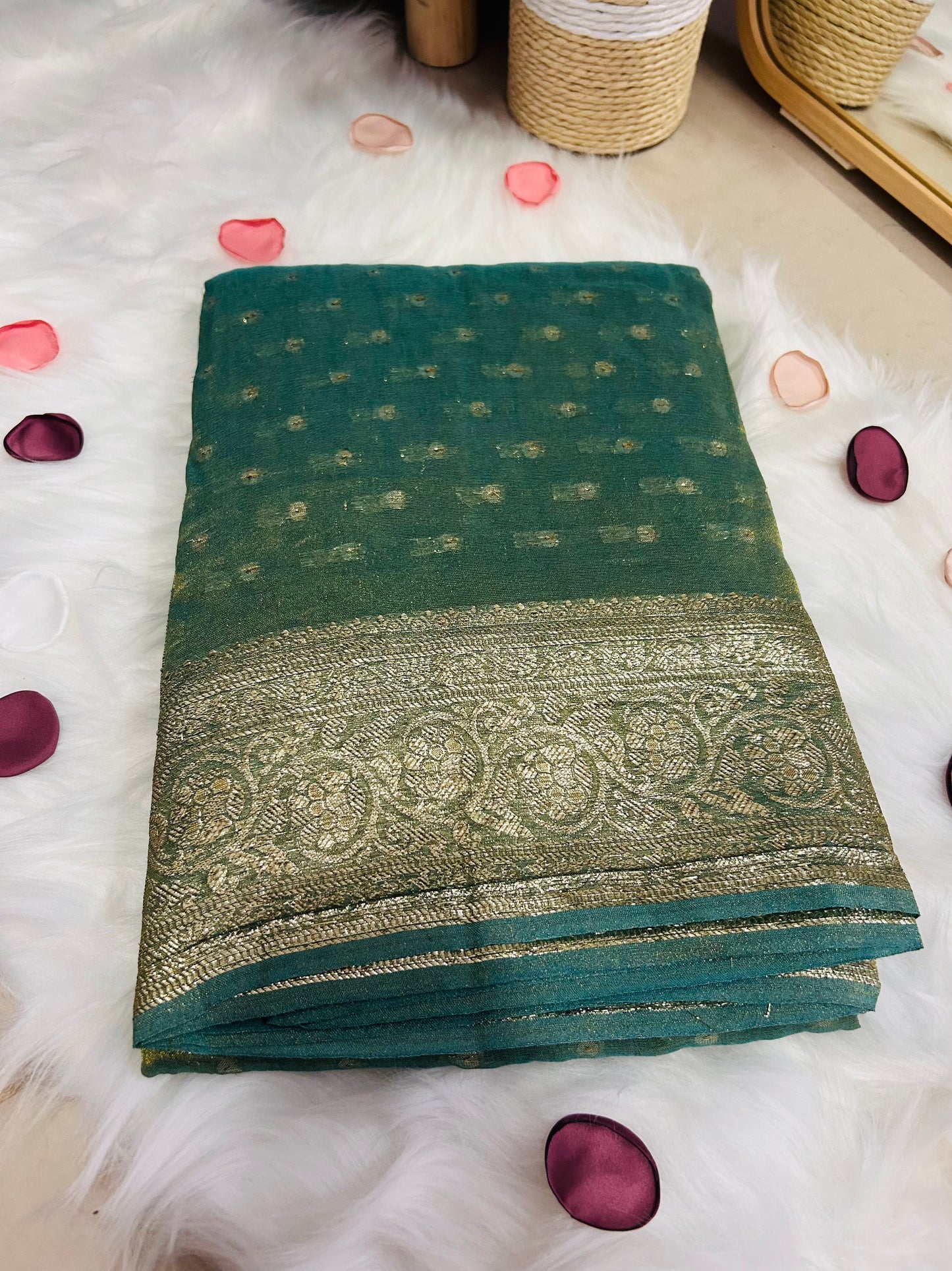 Tissue Viscose saree