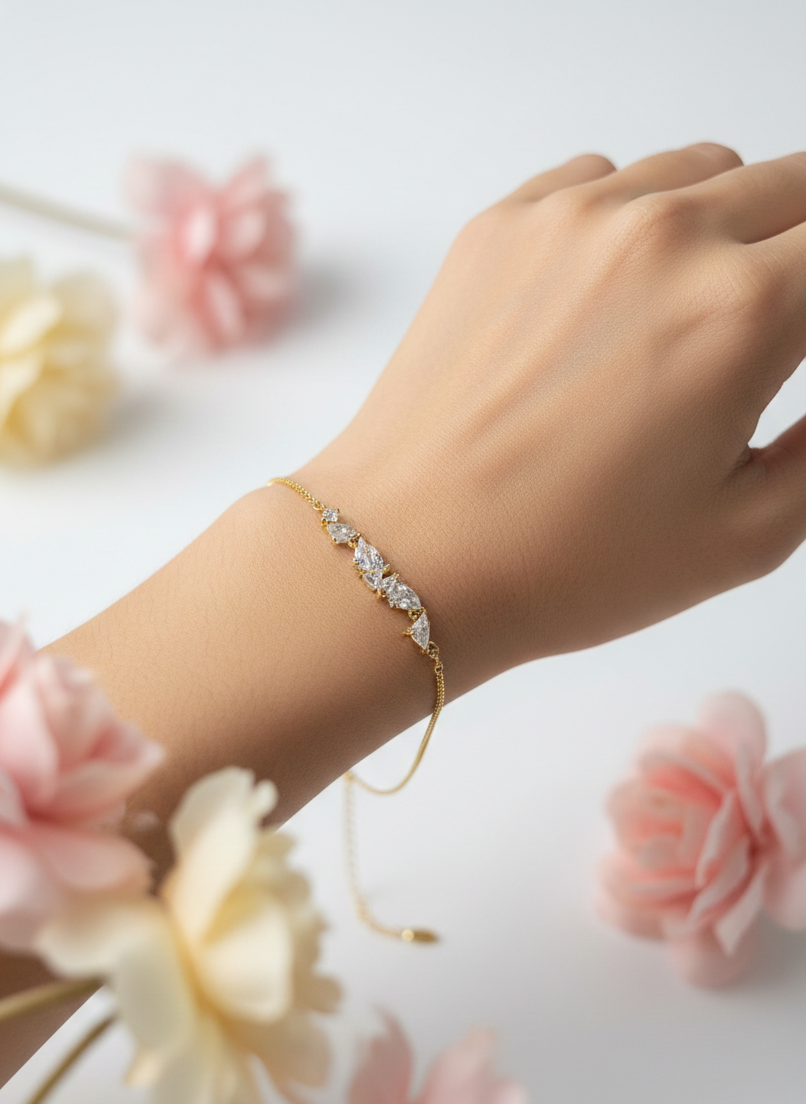 Pear Cut Diamond Bracelet