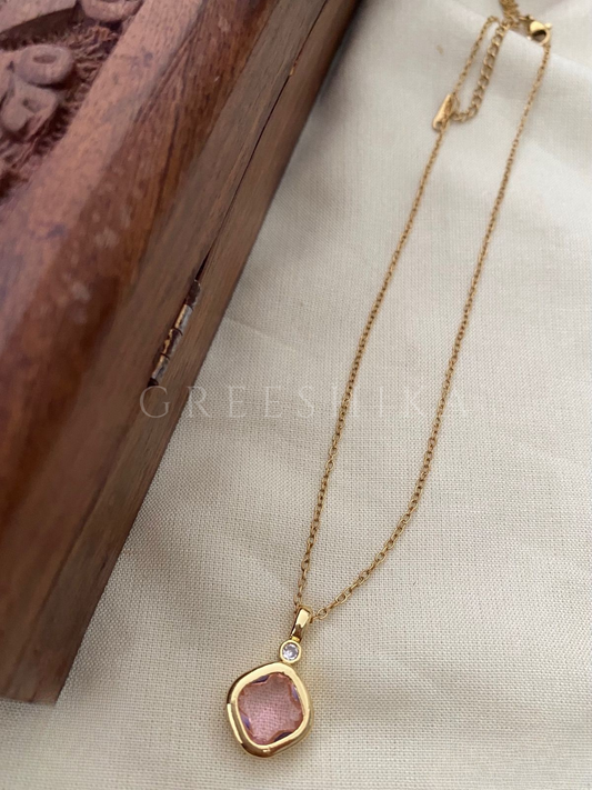 Pink Gemstone Pendant