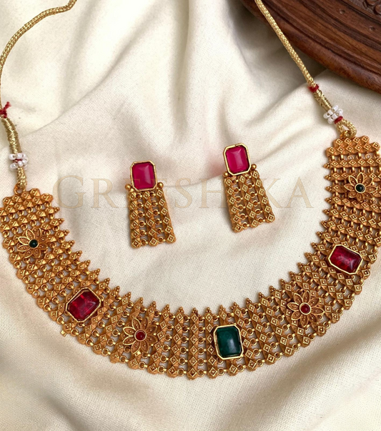 Kundan Stone Designer Neckset