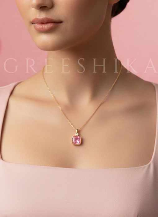 Pink Gemstone Pendant