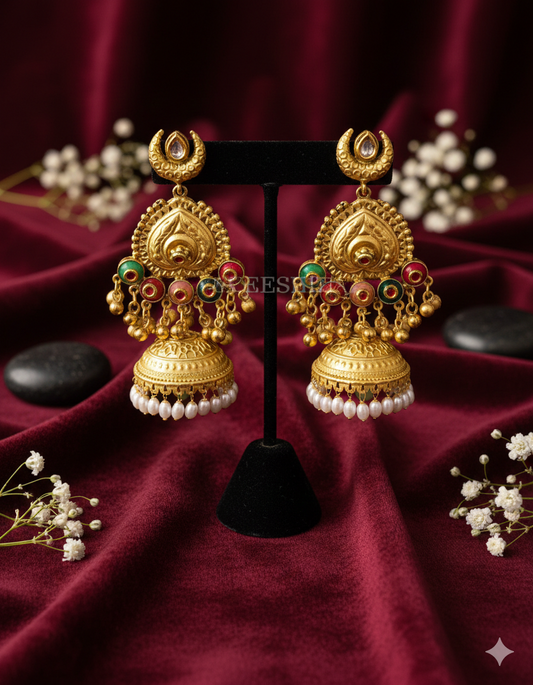 Brass Jhumkies - B101