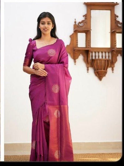 Banarasi SOFT SILK PINK  -SLP121