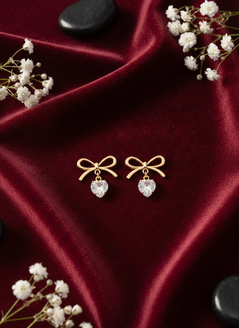 Love stone earrings