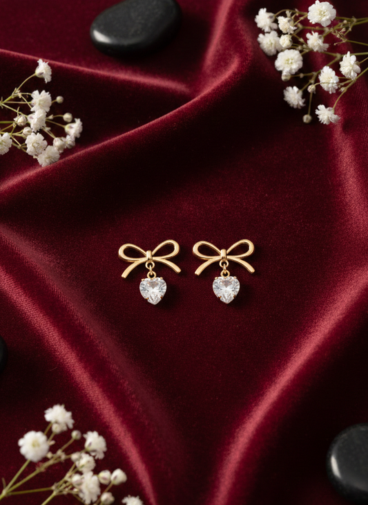 Love stone earrings