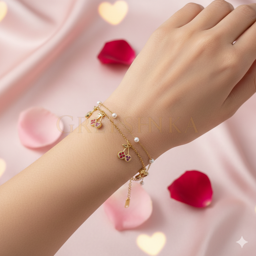 Cherry Charm Bracelet