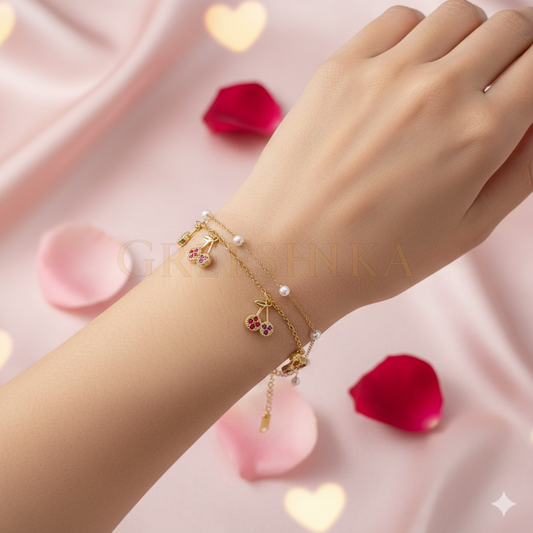 Cherry Charm Bracelet