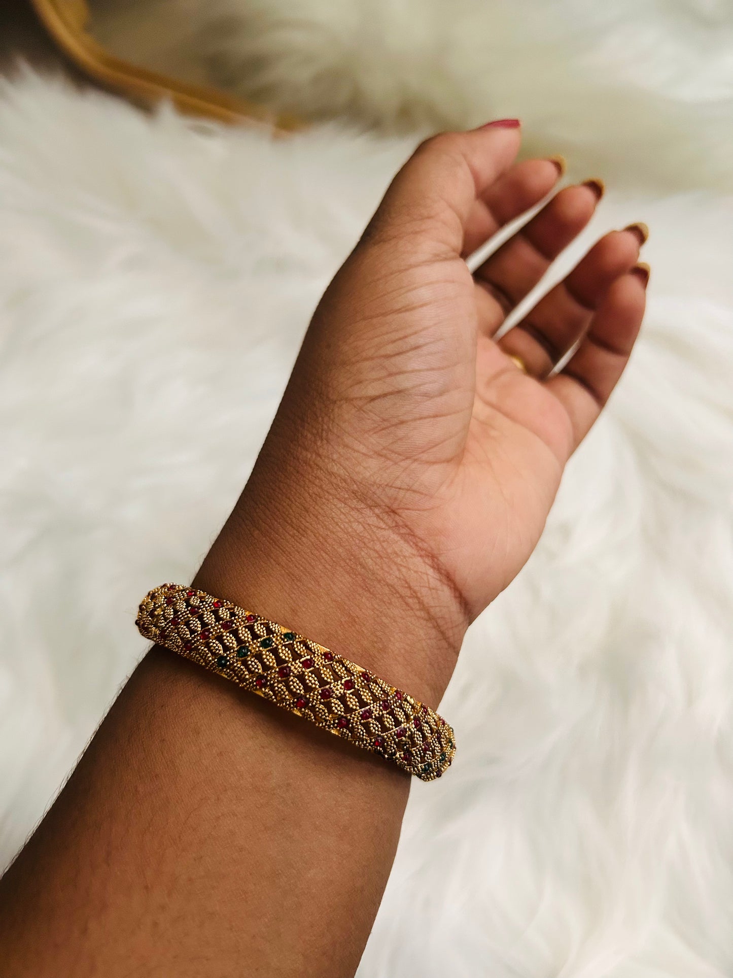 Embedded Stone Bangles