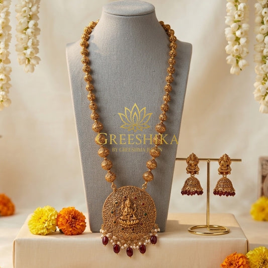 KEMP LAKSHMI PENDANT WITH JHUMKA
